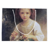 Grand Sac Cadeau Enfant Braiing a Crown, Bouguereau (Dos)