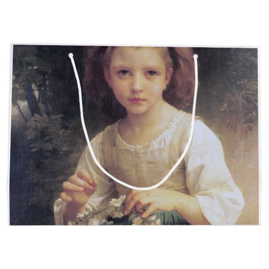 Grand Sac Cadeau Enfant Braiing a Crown, Bouguereau (Dos)
