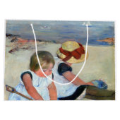 Grand Sac Cadeau Enfants sur la plage, Cassatt (Dos)