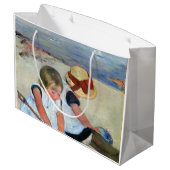 Grand Sac Cadeau Enfants sur la plage, Cassatt (Dos Angle)