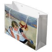 Grand Sac Cadeau Enfants sur la plage, Cassatt (Devant Angle)