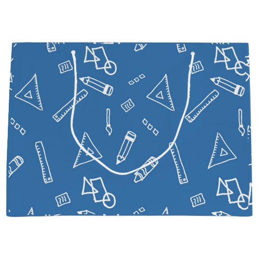 Grand Sac Cadeau Enseignant d'art préscolaire Bonne fin d'année Ens (Devant)