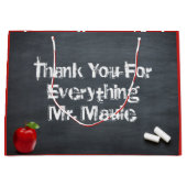 Grand Sac Cadeau Enseignant Merci (Devant)