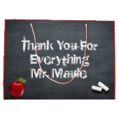 Grand Sac Cadeau Enseignant Merci (Dos)