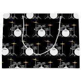 Grand Sac Cadeau Ensemble de tambour Musique de groupe d'enseignant (Devant)