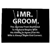 Grand Sac Cadeau Enterrement de vie de garçon (Dos)