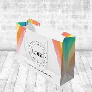 Grand Sac Cadeau Entreprise de la marque LGBTQ Rainbow Pride Ajoute