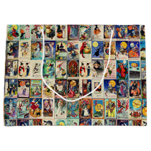 Grand Sac Cadeau Ephémère d'Halloween vintage