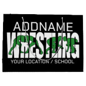 Grand Sac Cadeau Équipe de lutte AJOUTER TEXTE Écolier Lutteur univ (Dos)