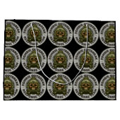 Grand Sac Cadeau Équipe de réponse de manifestation de zombi (Dos)