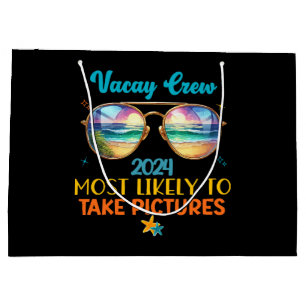 Grand Sac Cadeau Équipe de vacances 2024