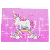 Grand Sac Cadeau Ęr anniversaire de licorne (Dos)