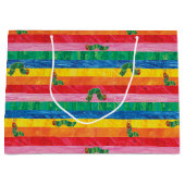 Grand Sac Cadeau Eric Carle | Caterpillar Rainbow Stripe Motif (Devant)