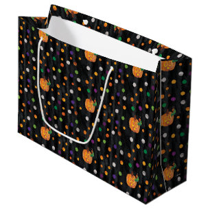 Grand Sac Cadeau Eric Carle   Halloween Polka Motif