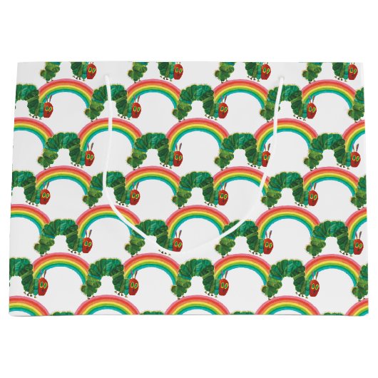 Grand Sac Cadeau Eric Carle | Le très affamé Motif Caterpillar (Devant)