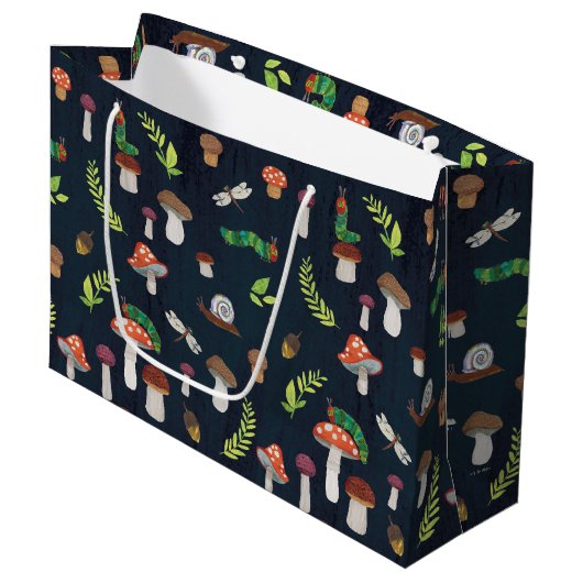 Grand Sac Cadeau Eric Carle | Motif Bugs et Champignons (Devant Angle)