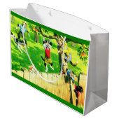 Grand Sac Cadeau escalade de chats Alfred Mainzer et pommier (Dos Angle)