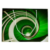 Grand Sac Cadeau Escalier vert circulaire (Dos)