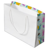 Grand Sac Cadeau Escargots, papillons et libellules (Dos Angle)