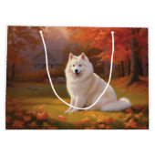 Grand Sac Cadeau Eskimo américain en automne Leaves automne inspiré (Dos)