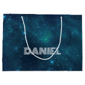 Grand Sac Cadeau Espace profond personnalisé (Dos)