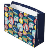 Grand Sac Cadeau Espèces de requins mignons (Dos Angle)