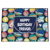 Grand Sac Cadeau Espèces de requins mignons (Devant)