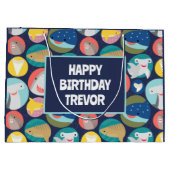 Grand Sac Cadeau Espèces de requins mignons (Dos)