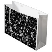 Grand Sac Cadeau Esquisses dans l'espace arrière - plan (Devant Angle)