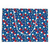 Grand Sac Cadeau Été 4 juillet Patriotique Popsicles (Dos)