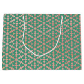 Grand Sac Cadeau Ethnic Marocain Motif géométrique (Devant)