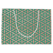 Grand Sac Cadeau Ethnic Marocain Motif géométrique (Dos)