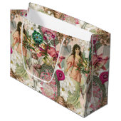 Grand Sac Cadeau Étincelle de Noël victorienne    (Devant Angle)