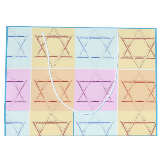 Grand Sac Cadeau Étoile de David (Dos)