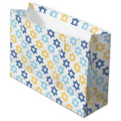 Grand Sac Cadeau Étoile de David (Devant Angle)