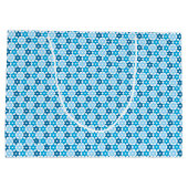 Grand Sac Cadeau Étoile de David bleue (Dos)