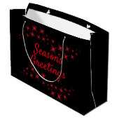 Grand Sac Cadeau Étoile de Noël (Dos Angle)