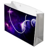 Grand Sac Cadeau Étoiles de planètes de galaxie de l'espace dans (Dos Angle)
