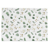 Grand Sac Cadeau Eucalyptus Vert Argent Dollar Gum Blossoms (Dos)