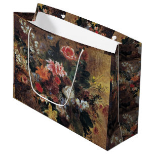 Grand Sac Cadeau Eugene Delacroix Bouquet Vintage de fleurs