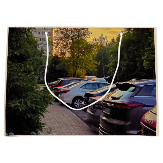 Grand Sac Cadeau Evening Light Gift Bag – Customizable (Devant)