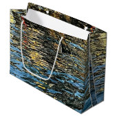 Grand Sac Cadeau Evening lights on the sea Gift Bag (Devant Angle)