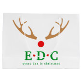 Grand Sac Cadeau Every Day is Christmas  (Dos)