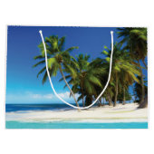 Grand Sac Cadeau Exotic beach throw pillow (Dos)