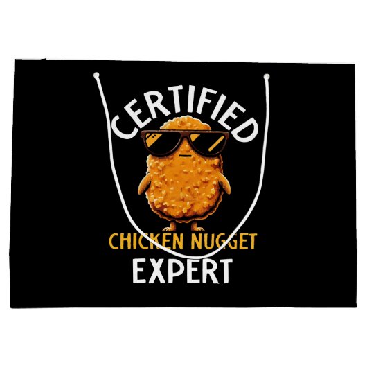 Grand Sac Cadeau Expert certifié en nugget de poulet (Dos)