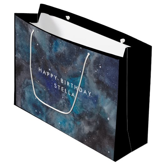 Grand Sac Cadeau Explorateur d'espace (Devant Angle)