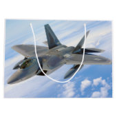 Grand Sac Cadeau F-22 Raptor Military Jet (Dos)
