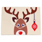 Grand Sac Cadeau Face de Christmas (Devant)
