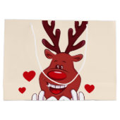 Grand Sac Cadeau Face de Christmas (Dos)