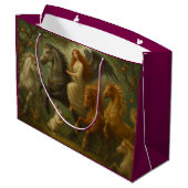 Grand Sac Cadeau Fairytale Horses and Angel Gift Bag (Dos Angle)
